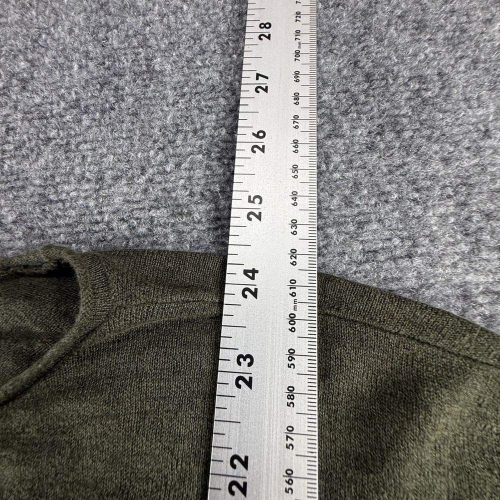 Eileen Fisher Olive Green Boat Neck Oversized Knit Top XL Drop Shoulder Pullover - Picture 3 of 6